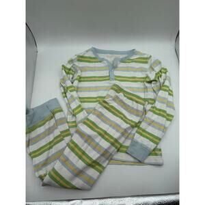 The Beaufort Bonnet Company Knox Night Night striped pajamas set size 10